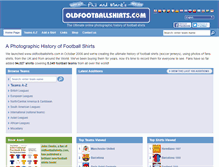Tablet Screenshot of oldfootballshirts.com